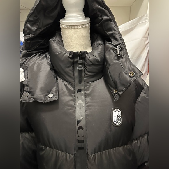 Men’s Coach Colorblock Down Puffer Jacket XXL Bl w/  Signature C NWT - Picture 14 of 16